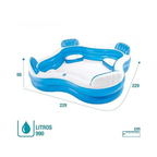 Intex 56475 Portable Swimming Pool Inflatable Swimming Pool (Multicolor)te water capacity: 42 gal (160L)