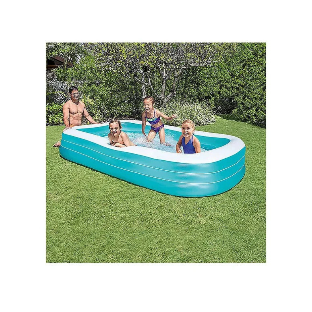 Intex 58484 Swim Center Family Inflatable Pool 10 Feet – Large Outdoor Garden Swimming Pool