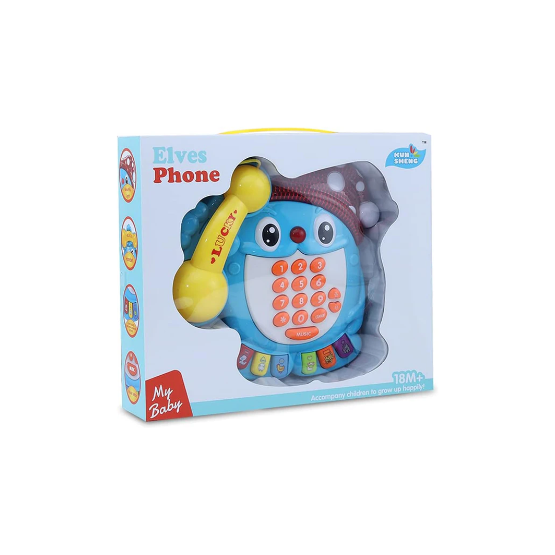 Rainbow Toys Musical Phone With 10 rings For Unisex, Light
