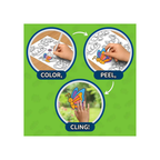 Skillmatics Color Clingz Amazing Animals - Mess-Free Reusable Static Stickers
