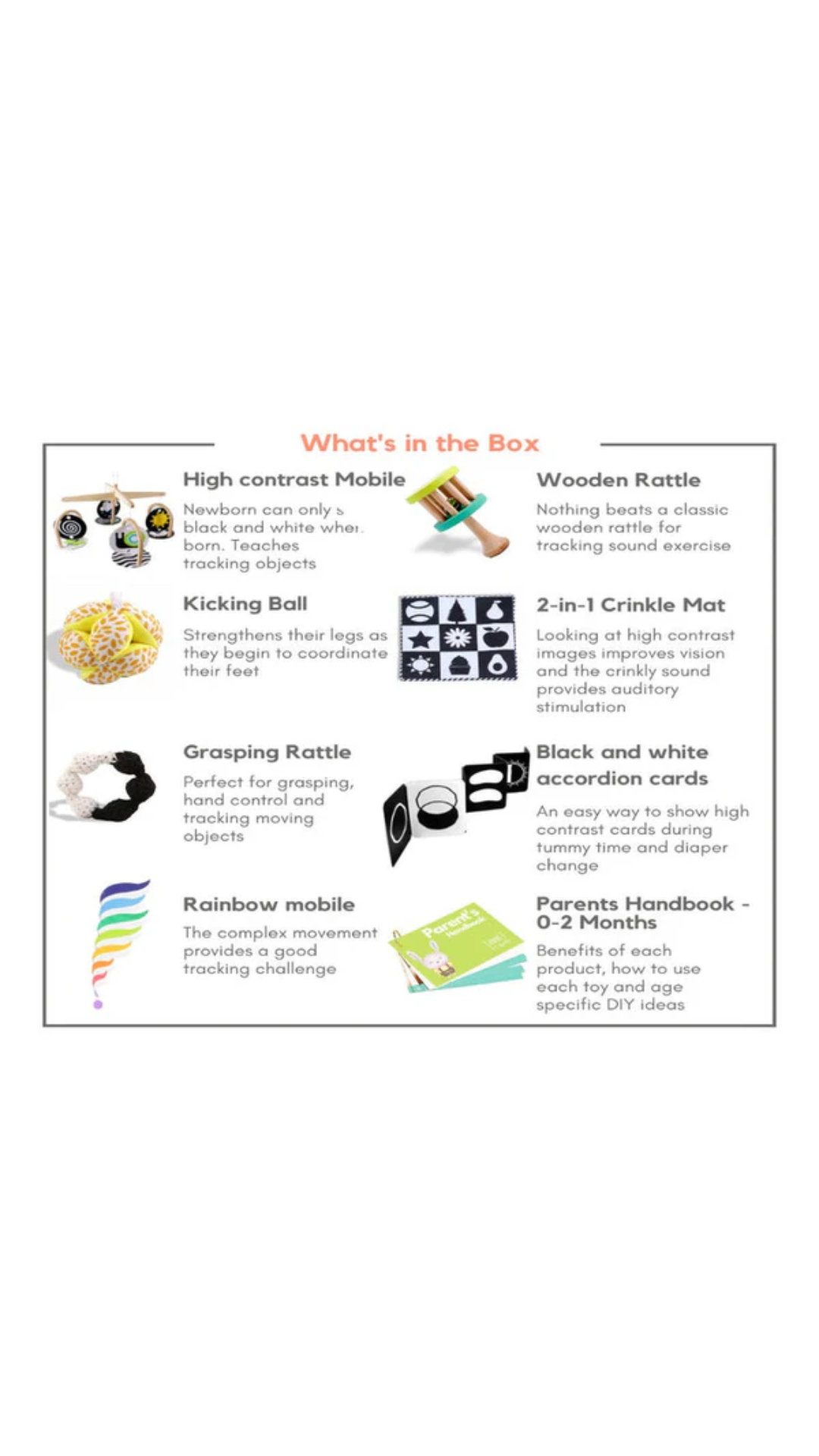 Curious Cub Wooden Montessori Box - 0 Months + (Level- 1)