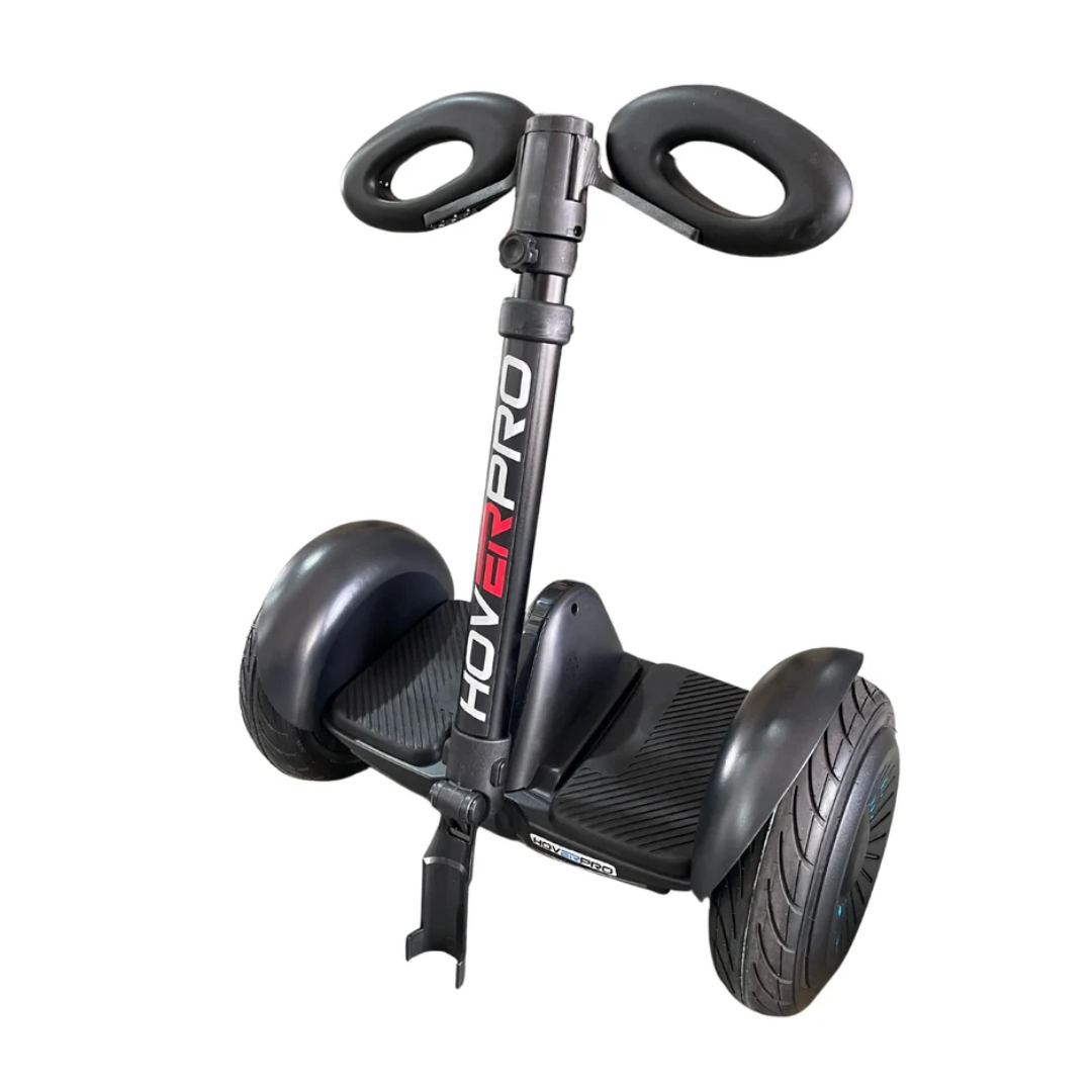 Hoverpro Self-Balancing Scooter with Adjustable Handle Bar – Black Hybrid Duo Miniseg Black with Handle Hoverboard