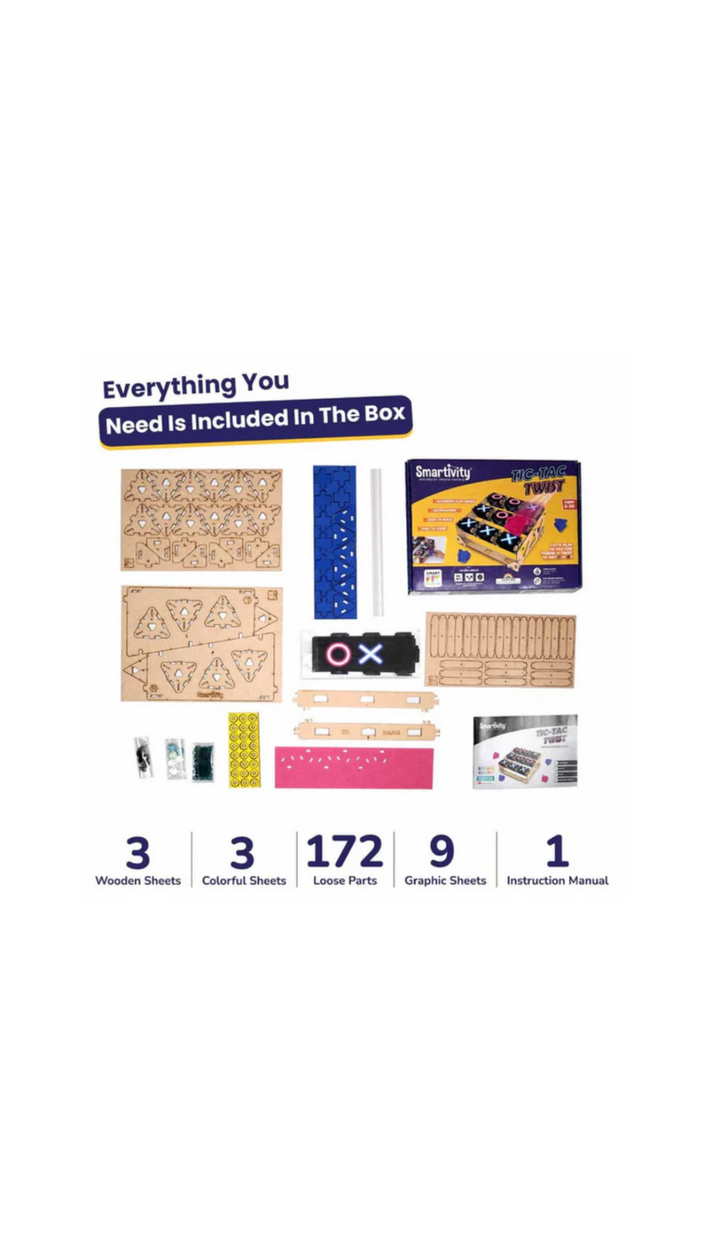 Smartivity Tic Tac Twist STEM DIY Fun Game
