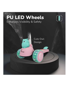 R For Rabbit Road Runner Ryder Scooter For Kids With PU LED Wheels Pink Blue