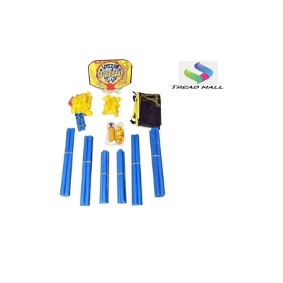 Wonder Shot Jumbo Basket Ball Set Net for Indoor/Outdoor Playing | (Multi Color) EDS-46