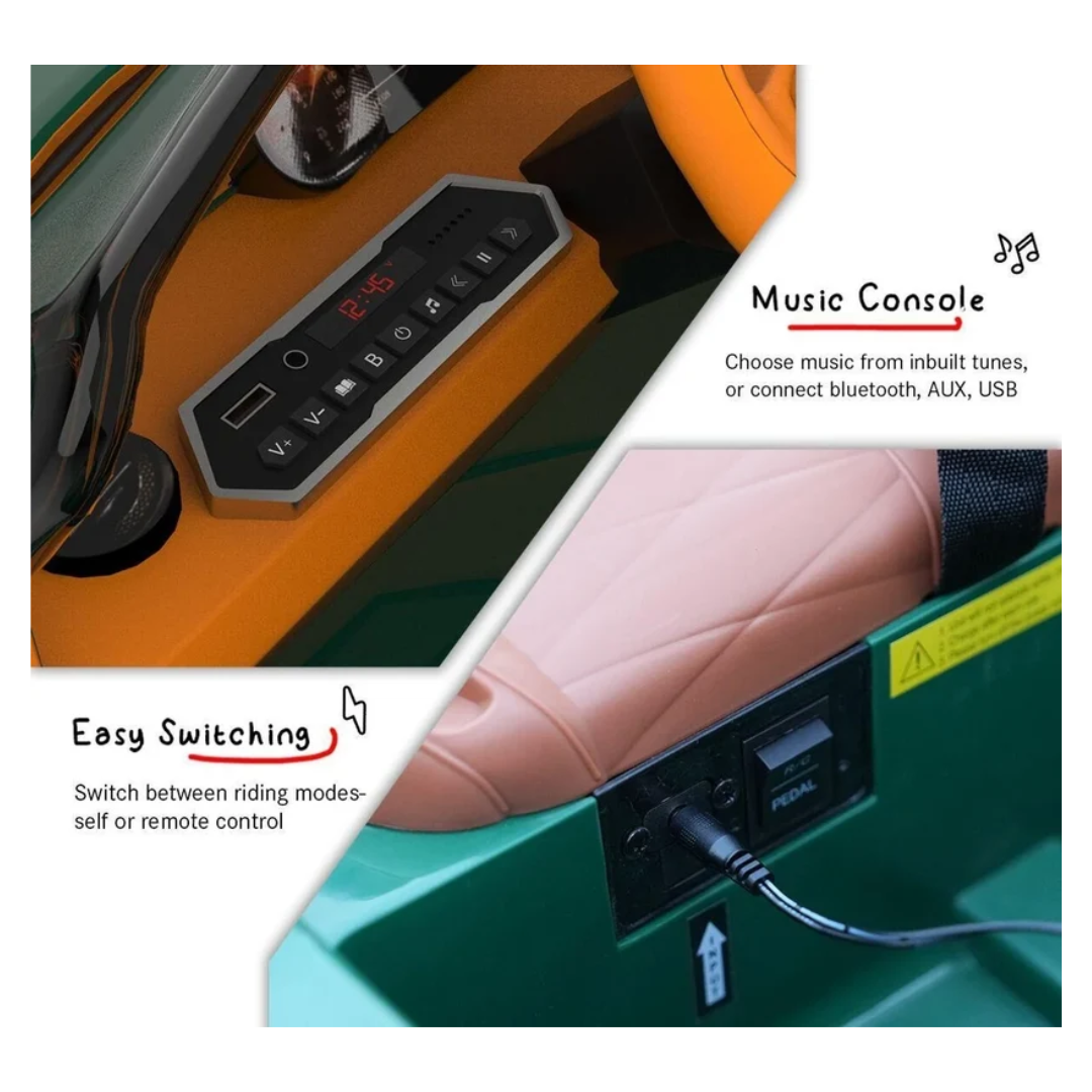 EMotorad Formula Fun Battery Oprated Car Bentley BACALAR CAR (Green)
