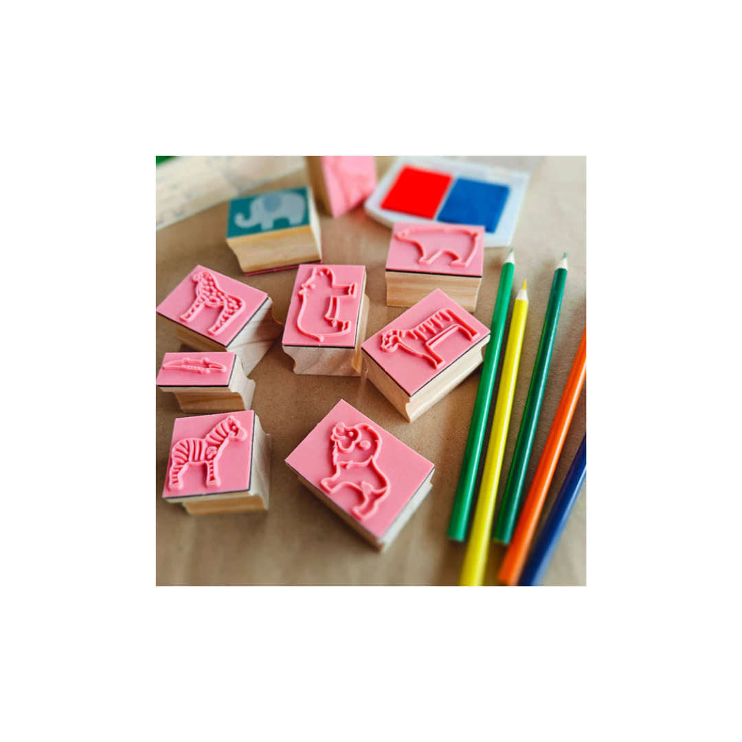 Open Ended My First Wooden Stamp Kit - Animal