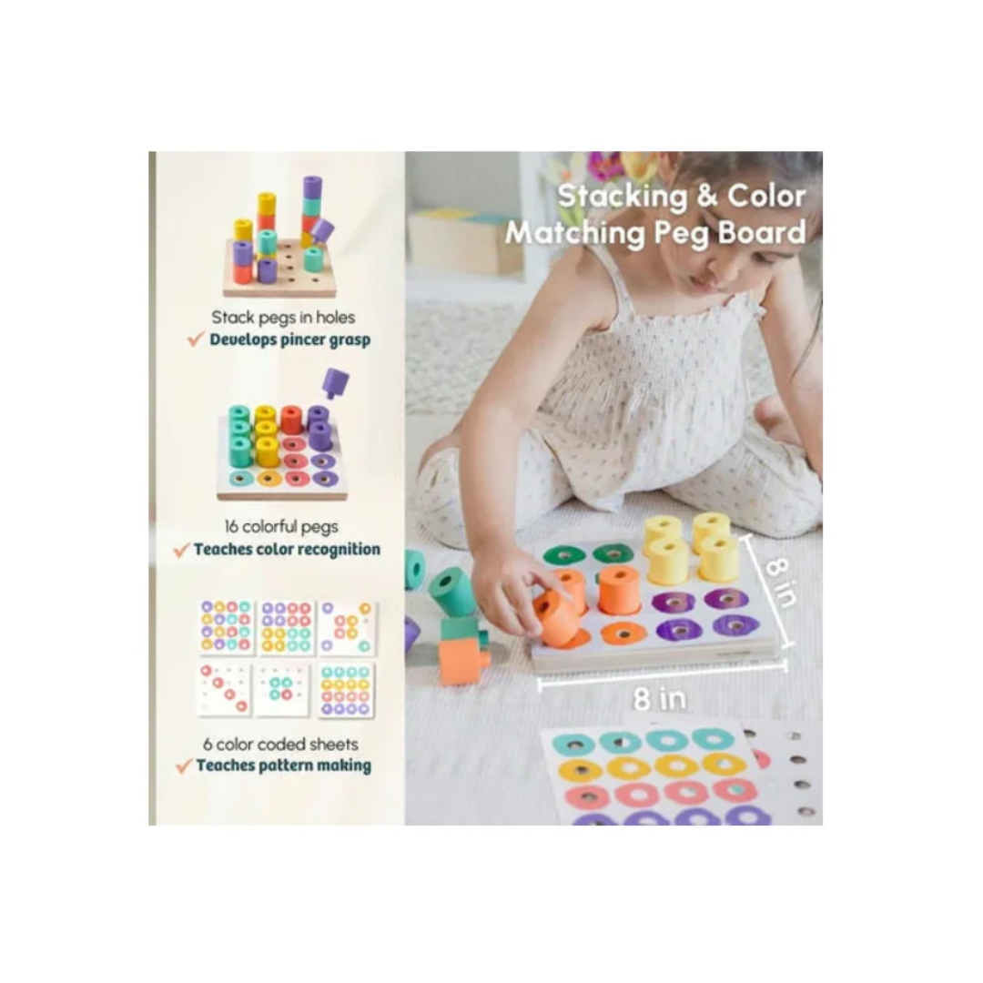 Curious Cub Montessori Learning Wooden Toys Level -9 19 months+