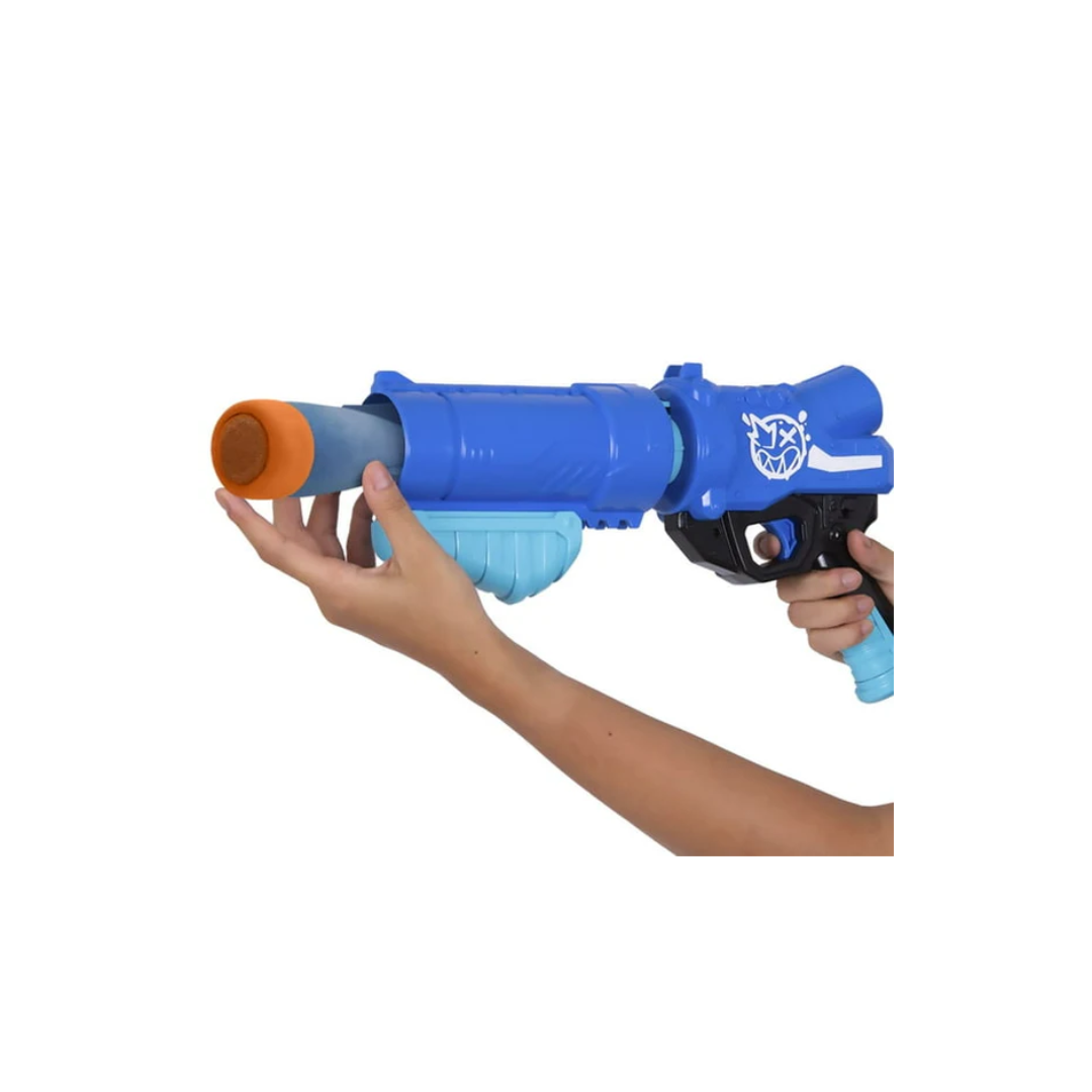 Funskool Color Clash Atomic Launcher with Extra Ammo, Chalk Filled Rocket, Pump Action