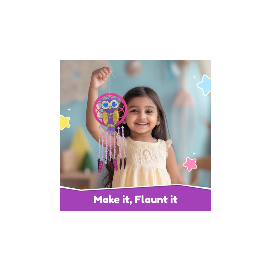 Bloomingo Art & Craft Kit-Owl Dreamcatcher