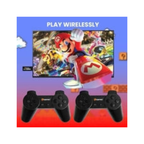 Sameo Micro Genius 8-Bit HDMI Gaming Console 800 Classic Games Dual Wireless Controllers Plug & Play TV Console Red