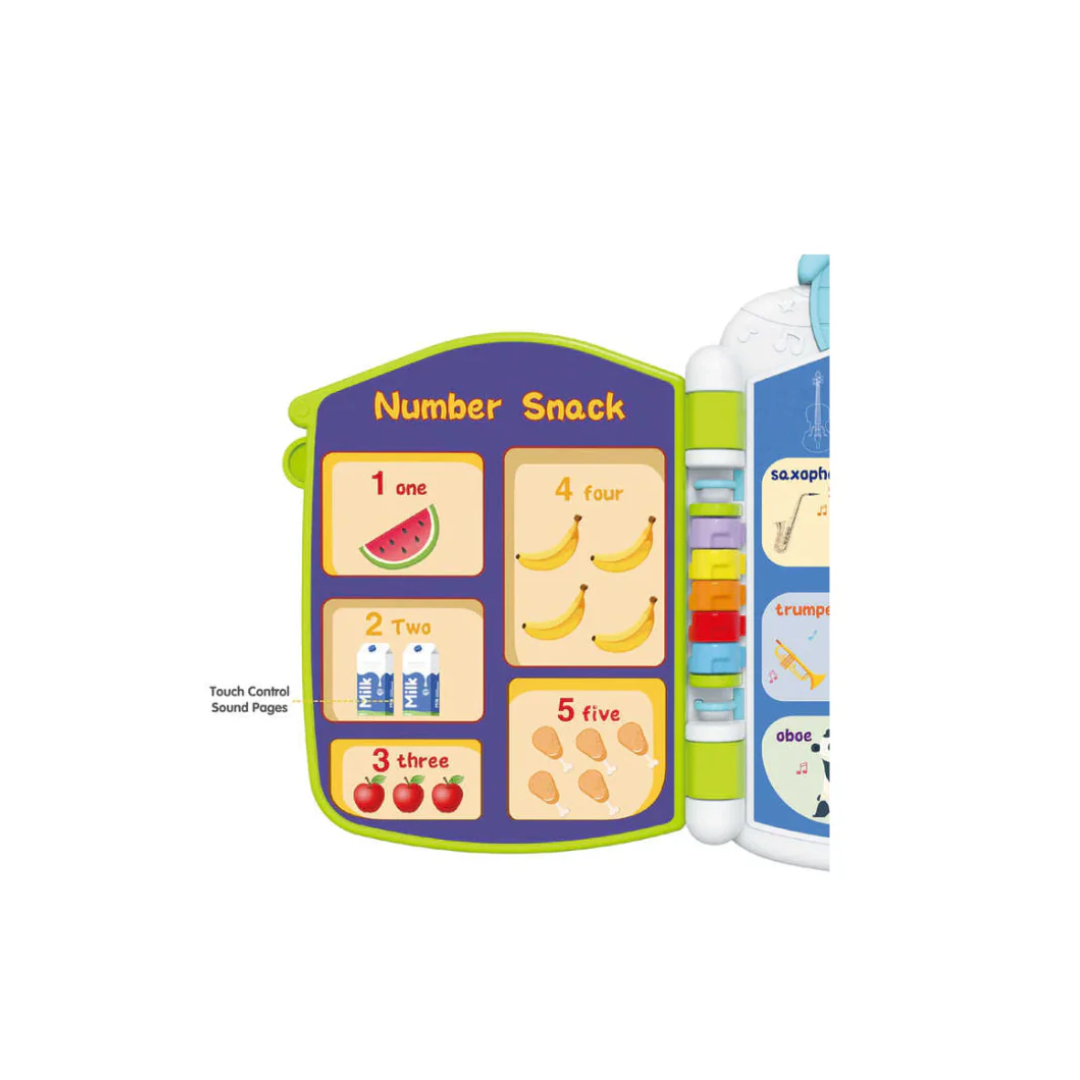 Kids Melody Preschool English Words Book Educational Learning Toys for Toddler