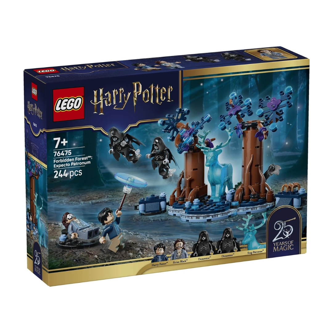 LEGO Harry Potter Forbidden Forest Expecto Patronum Building Set 76475, 244 Pieces, Stag Patronus & Dementors – 7+ Years