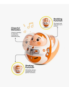 Hola Tumbler Doll Musical Roly-Poly Toy for Babies Self-Righting Sensory Toy with Lights & Music