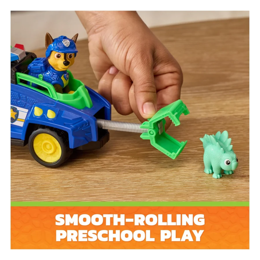 PAW Patrol The Dino Movie Chase Dino Rescue Cruiser with Chase Figure & Baby Dinosaur