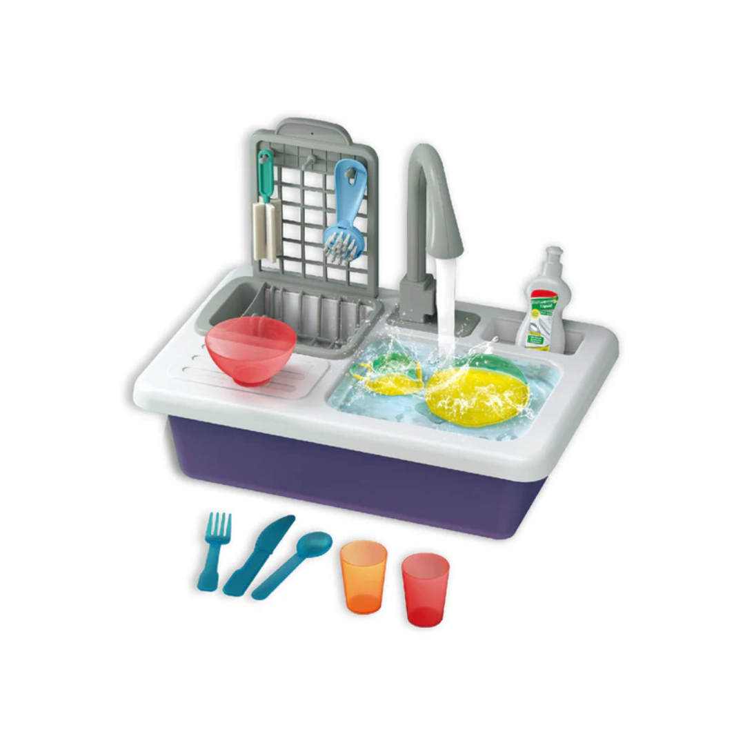 Open Ended Smart Wash Kitchen Sink (Automatic Running Water + Colour Changing Utensils)