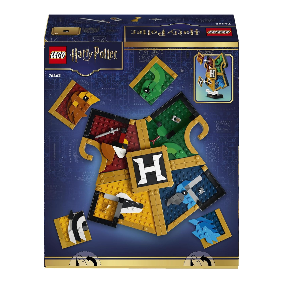 LEGO Harry Potter Hogwarts House Crest Building Set 76462, 545 Pieces, 4 Hogwarts House Animals & Hidden Collectible Compartments – 12+ Years