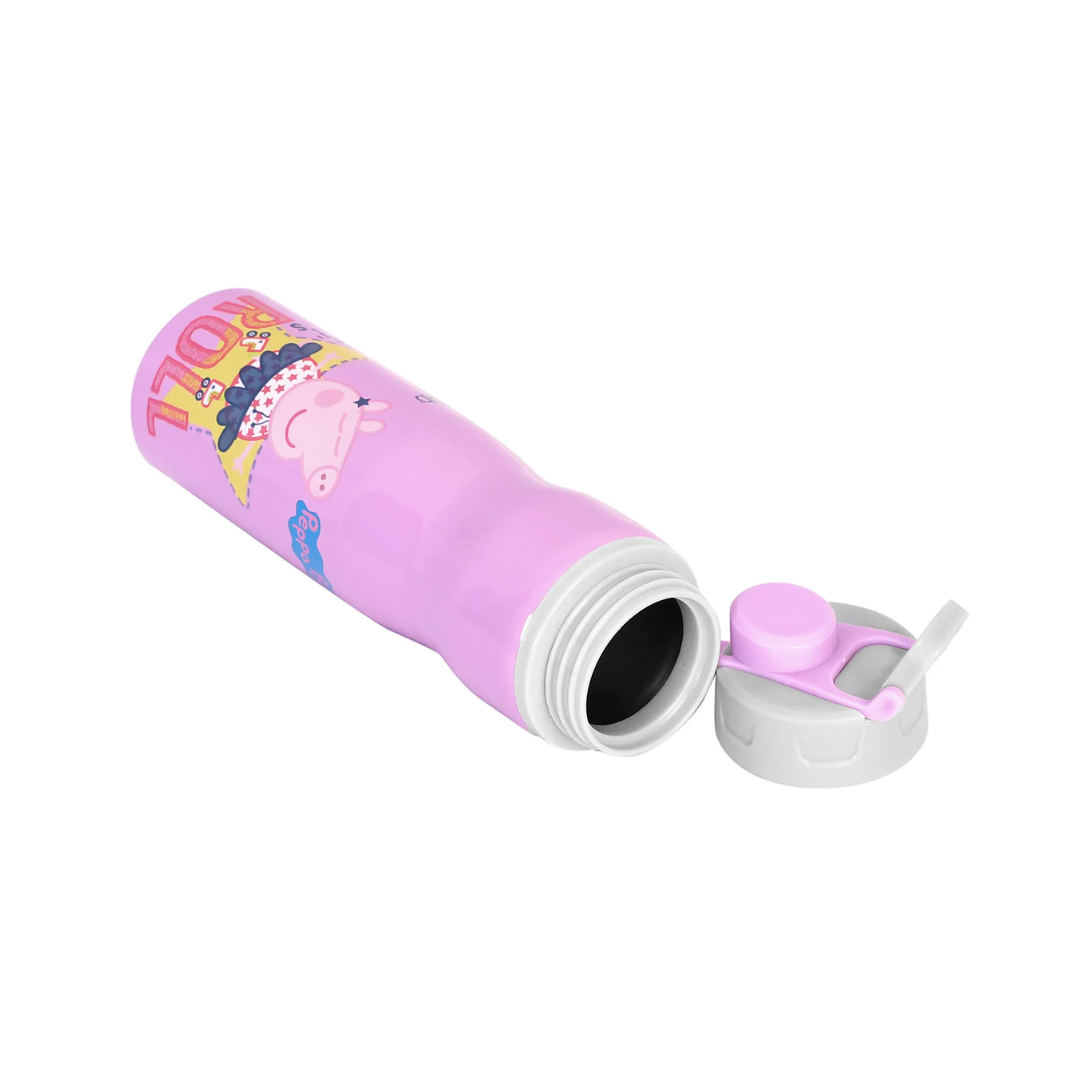 Youp Stainless Steel Purple Color Peppa Pig Kids Water Bottle TUKTUK - 750 ml Assorted Color