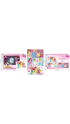 Topps 3in1 DISNEY PRINCESS JIGSAW PUZZLE Game (96 pieces in total)