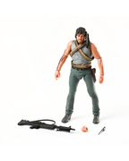 John J. Rambo First Blood Action Figure Collectible Premium Poseable Figure with Accessories
