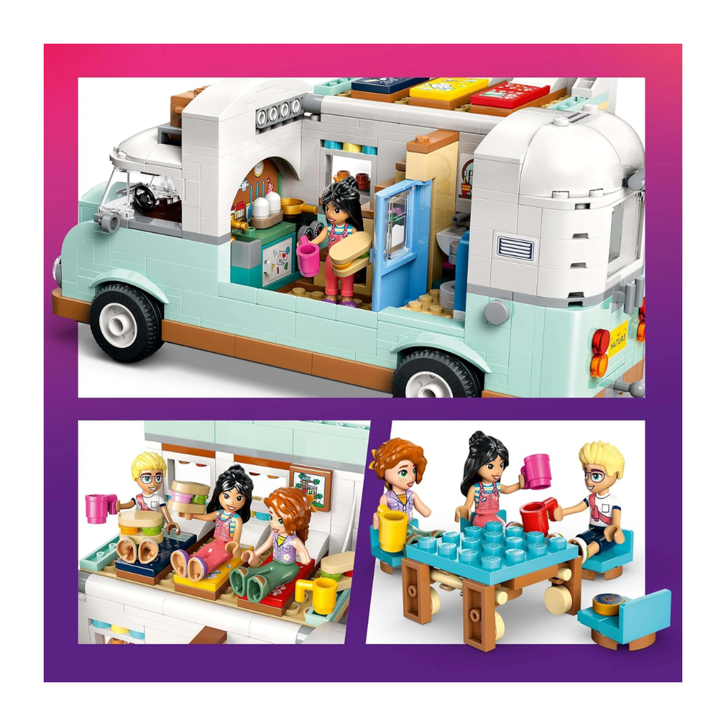 LEGO Friends Friendship Camper Van Adventure 42663 – 778 Pieces | Camping Playset for Kids Ages 7+