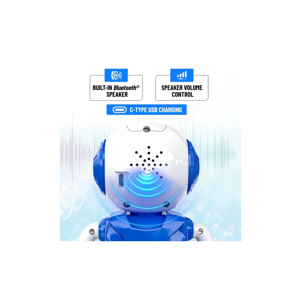 Mirana Moonwalker Walking and Talking Robot - In-Built Bluetooth Speaker, Clap Detection, Rechargeable Battery