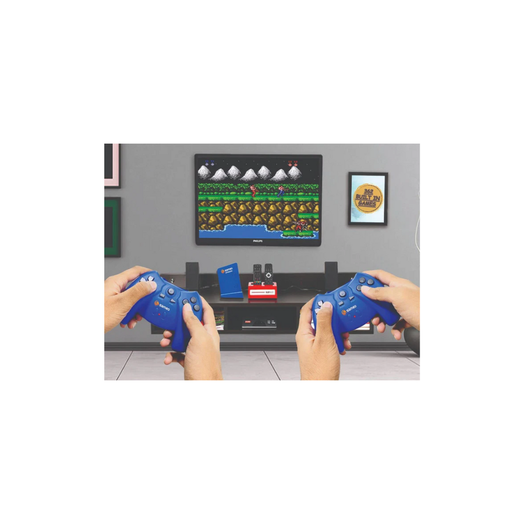 Sameo ULTRAZONE Wireless 8 Bit Game Console for TV with Cordless 2 Joysticks Handheld Gaming Console  (Red)