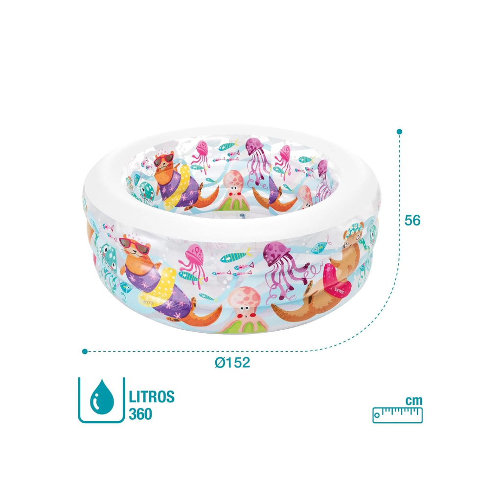 Intex Aquarium Pool, Multi Color (58480) 60x22 inch