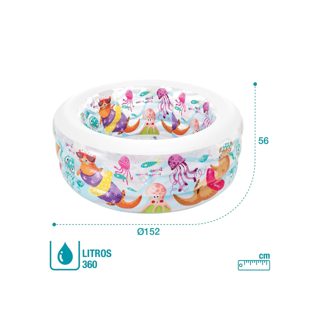 Intex Aquarium Pool, Multi Color (58480) 60x22 inch