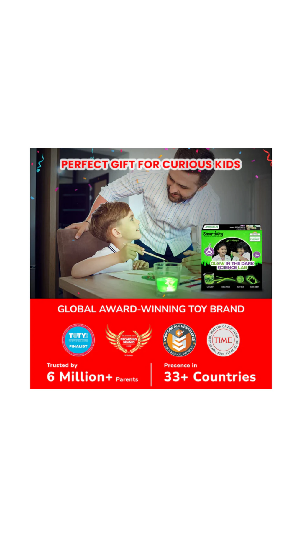 Smartivity Glow Magic Science Experiment Kit for Kids