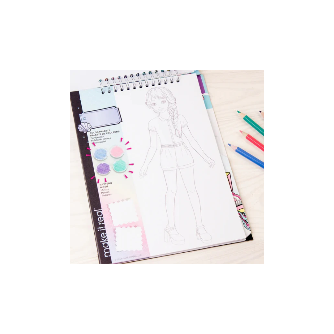 Make It Real- Fashion Design Sketchbook: Pastel Pop!