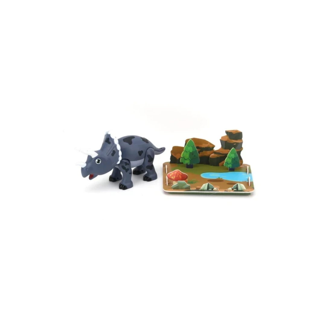 Rainbow Toys Magnetic  Triceratops Dinosaur Building Toy