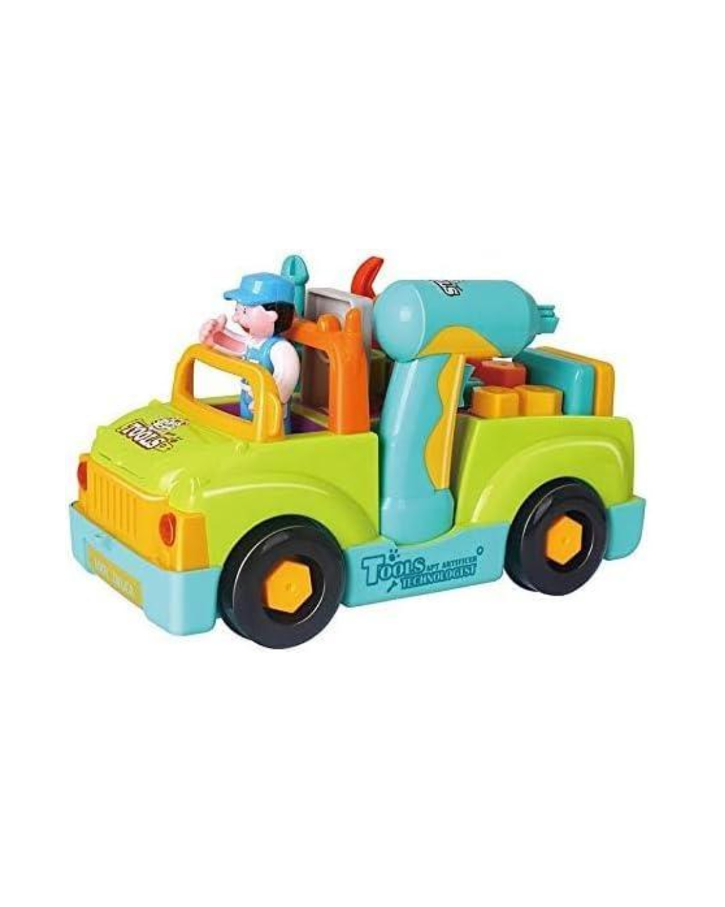 Hola Little Mechanic Tool Truck 2-in-1 DIY Construction Tool Set with Electric Drill 25 Accessories