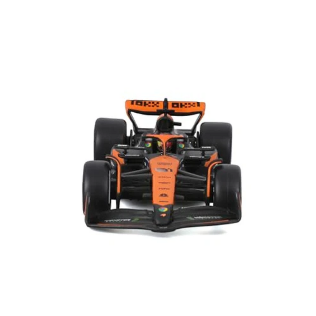 Bburago 1/43 Scale McLaren F1 Team MCL38 Miami Grand Prix 2024 â€“ Lando Norris Diecast Model (Formula 1)