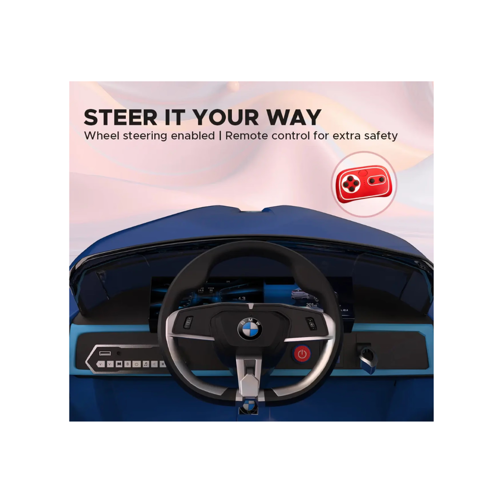 E-Motorad Formula Fun BMW i4 Ride-On Car Blue