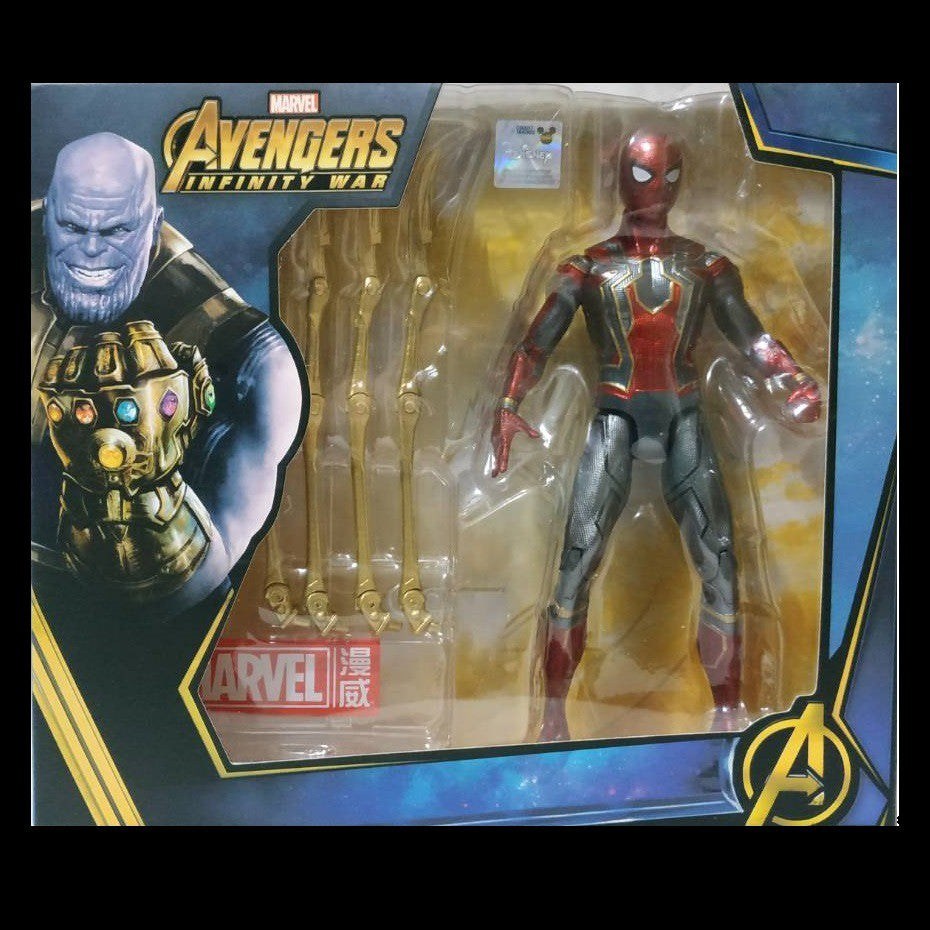 Marvel Avengers Infinity War Iron Spider Man Action Figure with Accessories Superhero Collectible Toy