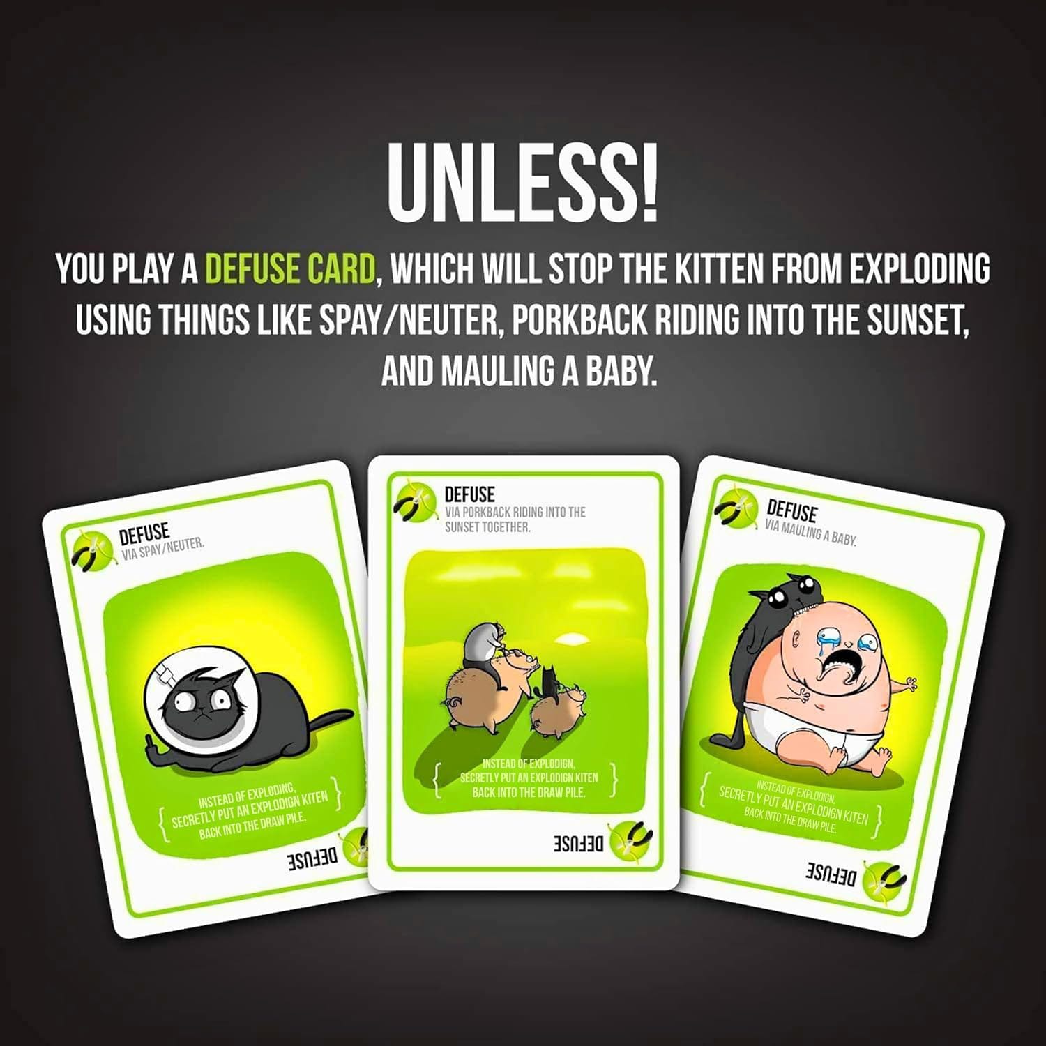 Exploding Kittens NSFW Deck Adult Party Card Game (Ages 18+ / 2-5 Players)