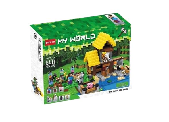 Bricks Mindcraft My Word The Farm Cottage Lego Blocks 549+Pcs