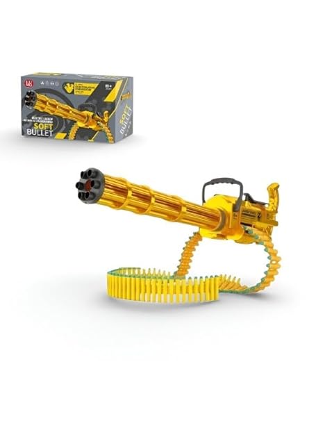 Blazestorm Gatling Toy Gun with Soft Bullets & Rotating Barrel