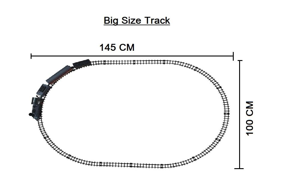 Claccic Model Remote Control Train & Track Set Simulation Smoke Locomotive Engine