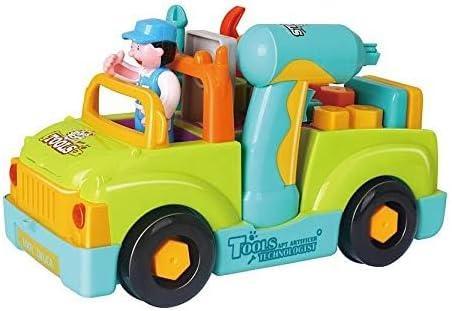 Hola Little Mechanic Tool Truck 2-in-1 DIY Construction Tool Set with Electric Drill 25 Accessories