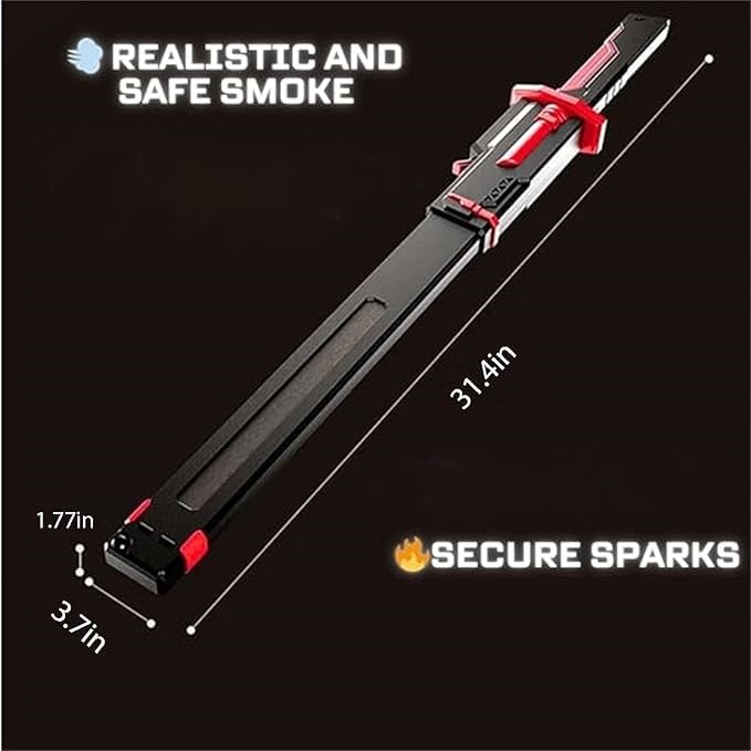Rainbow Toys Sparkblade LED Sword with Smoke & Spark Effects with Sound Light Sabar