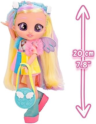 Cry Babies Jenna Doll with Long Hair, Fabric Clothes and 9 Accessories