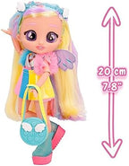 Cry Babies Jenna Doll with Long Hair, Fabric Clothes and 9 Accessories