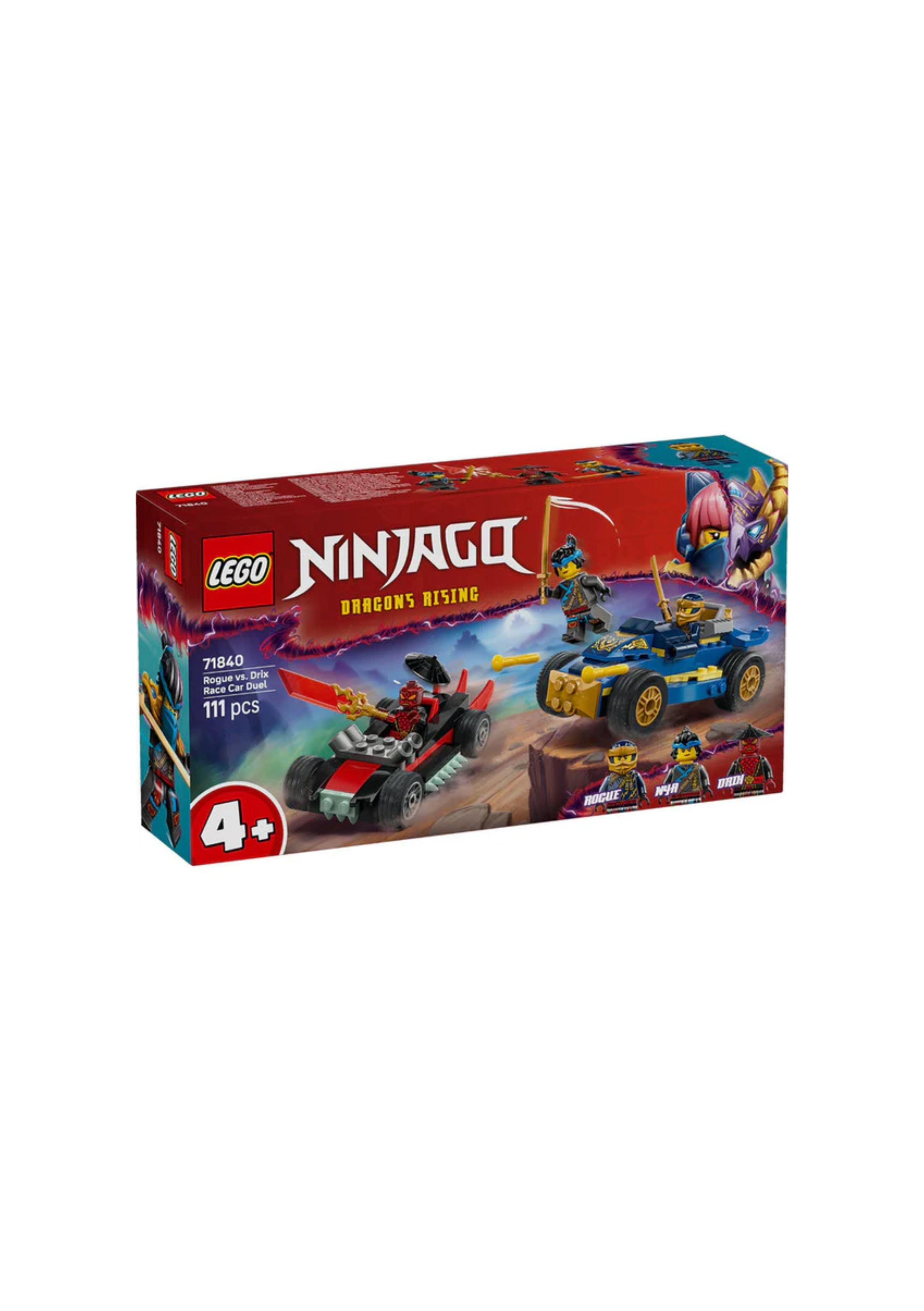 Lego 71840 Ninjago Rogue Vs. Drix Race Car Duel (111 Pieces)