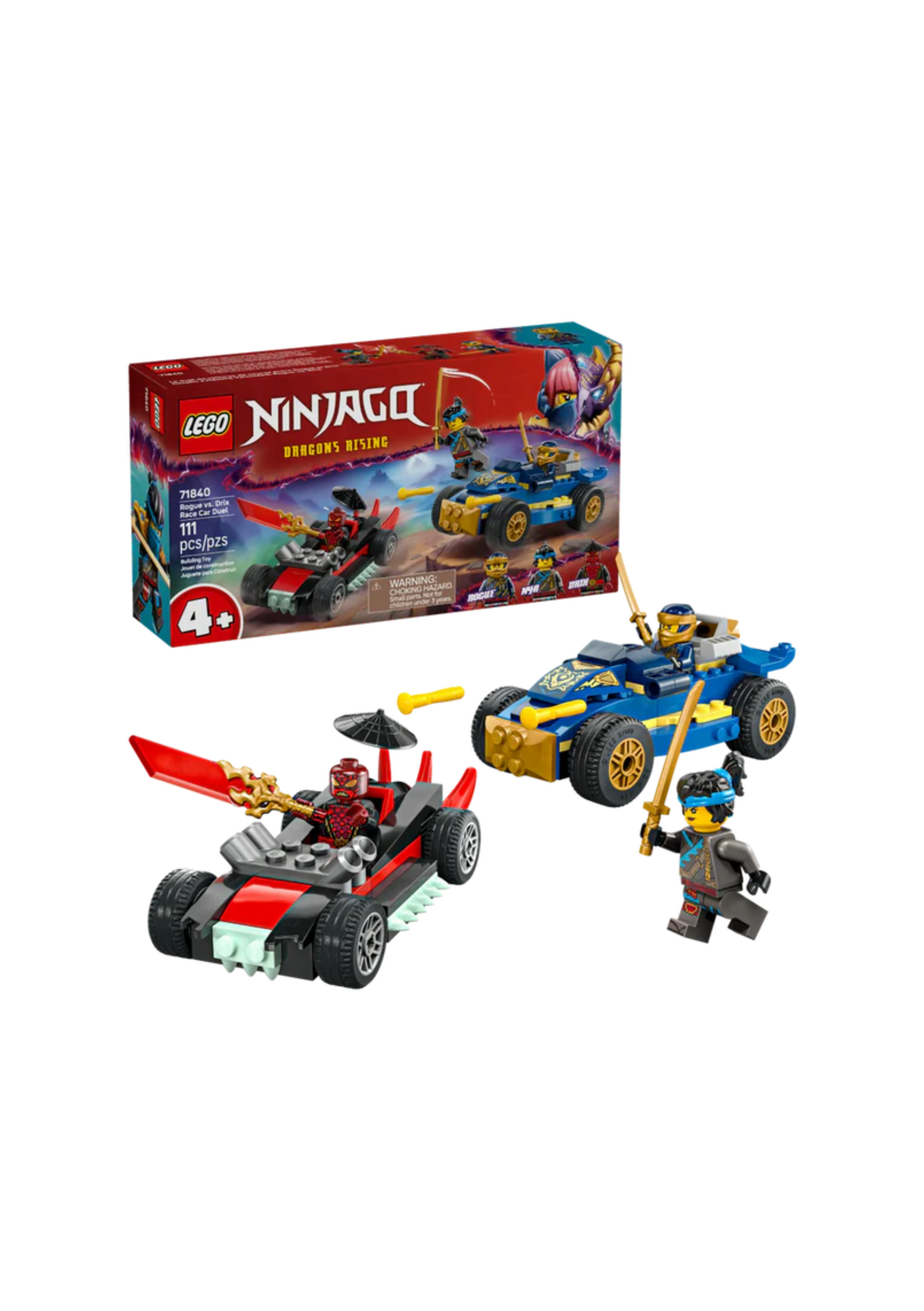 Lego 71840 Ninjago Rogue Vs. Drix Race Car Duel (111 Pieces)