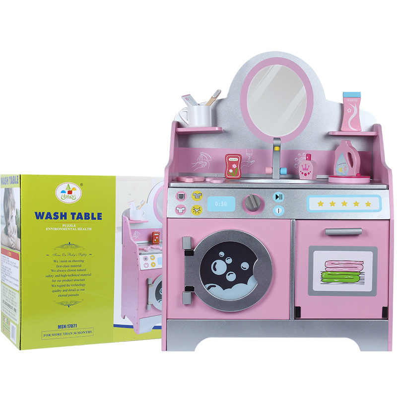 Rainbow Toys Kids Wooden Dress - Up Wash Table MSN17071