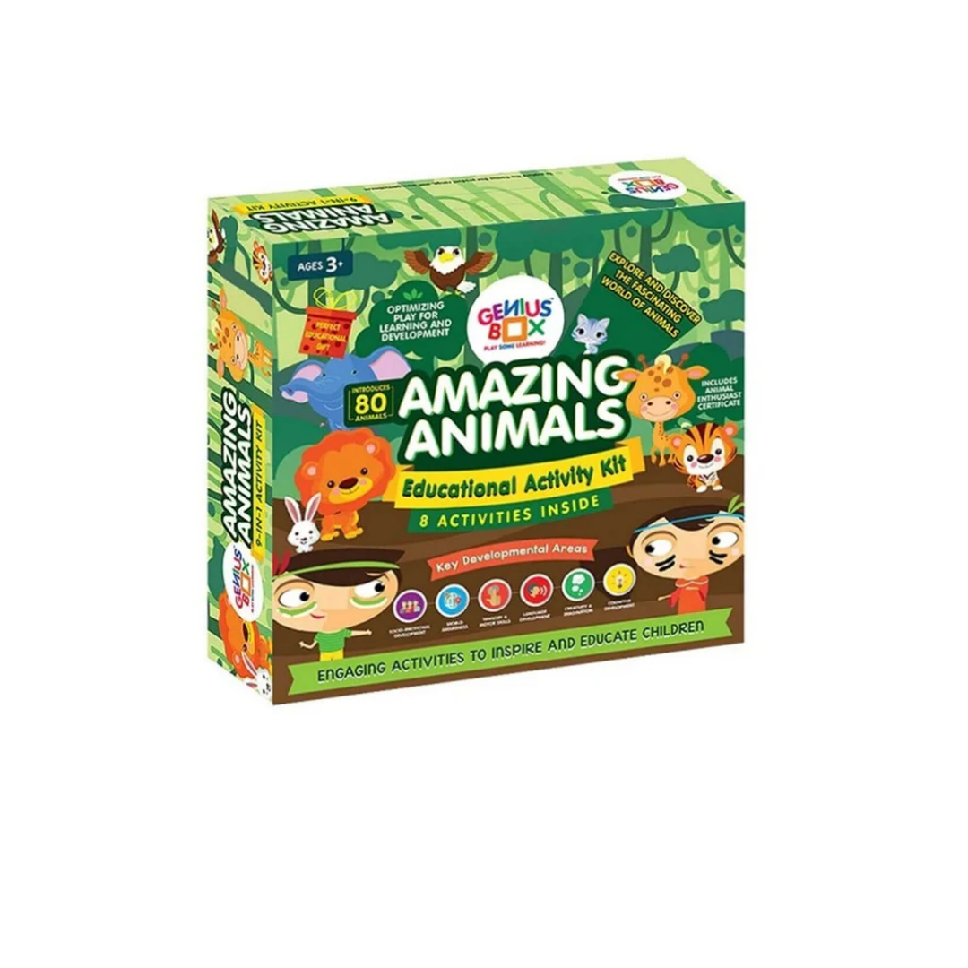 Genius Box Amazing Animals Educational Activity Kit 8 Activities