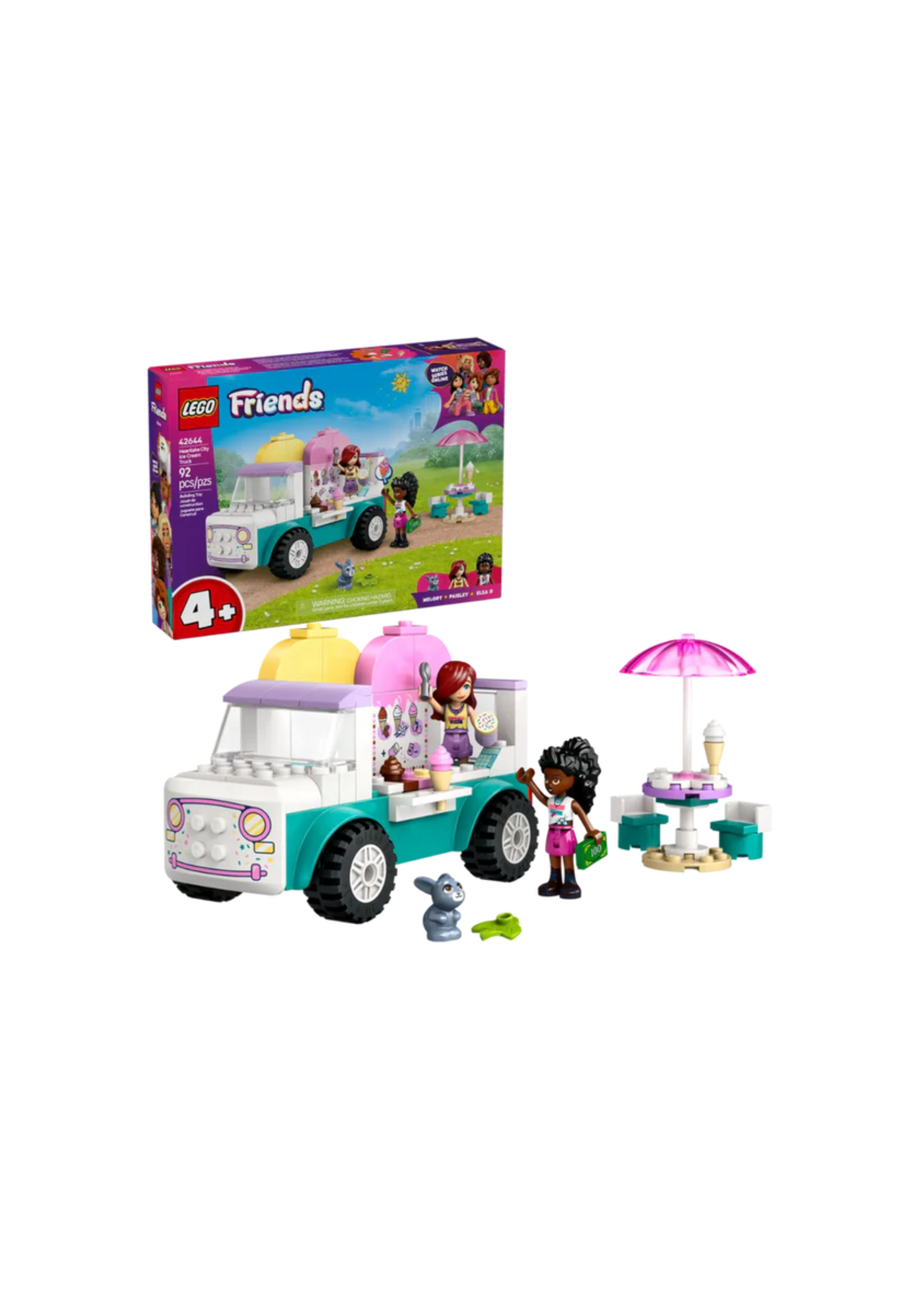 Lego 42644 Friends Heartlake City Ice Cream Truck (92 Pieces)
