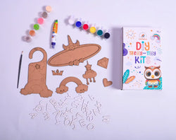 iLearnNGrow Teeny Tiny DIY Unicorn Name Plate Kit & Door Knob Craft Kit
